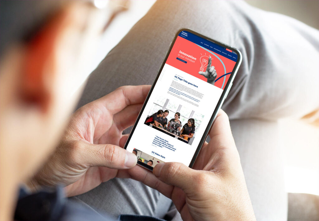 Pymble Institute mobile view